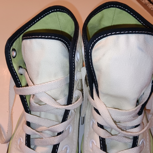 Converse Chuck Taylor All Star Hightops Golf Wang Collab Preowned White/Green - Picture 7 of 13